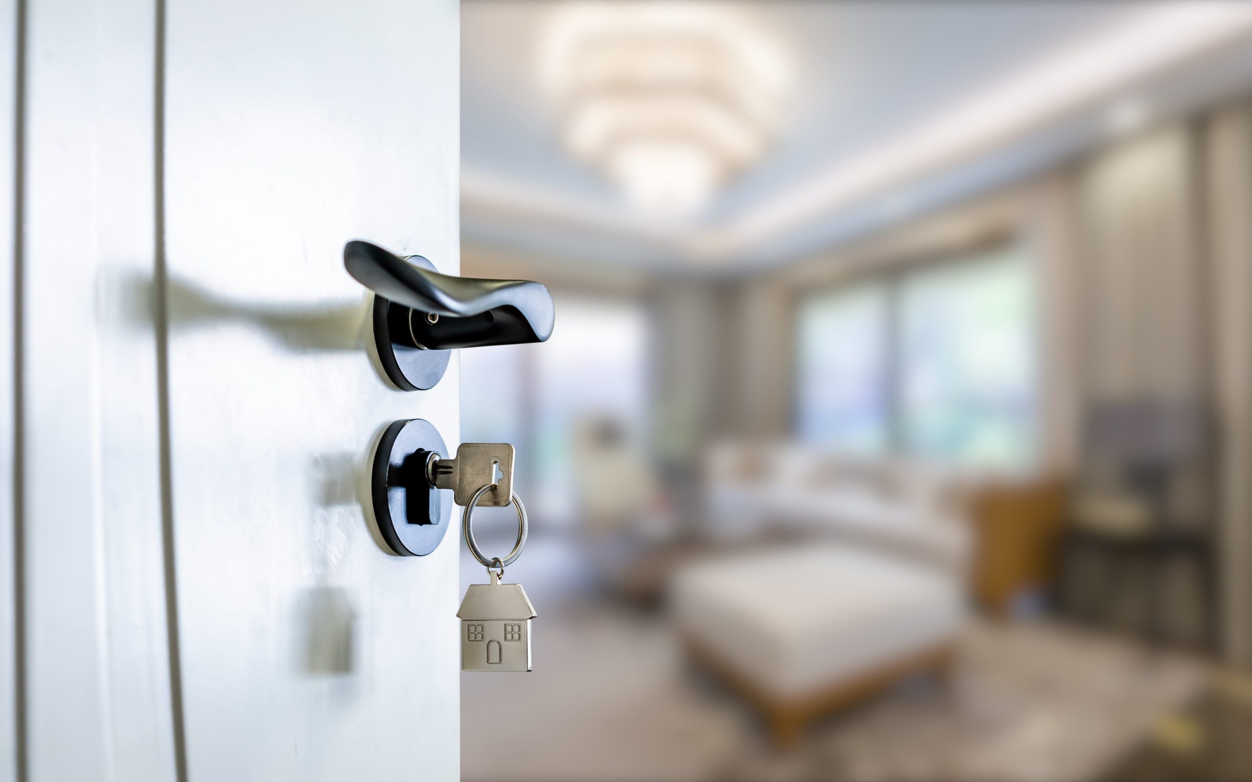 opening door to home