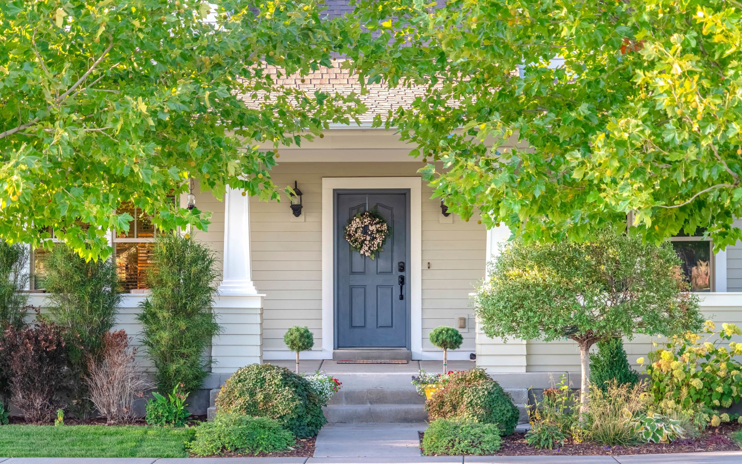 the curb appeal of the front entrance is vital