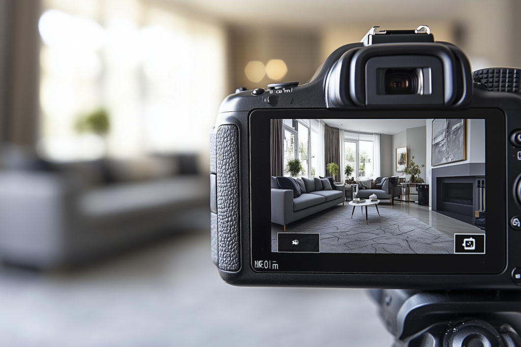 photographing living room 