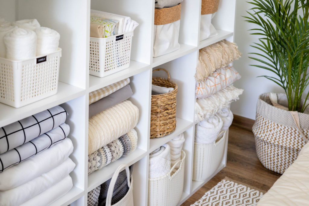 Organized home closet